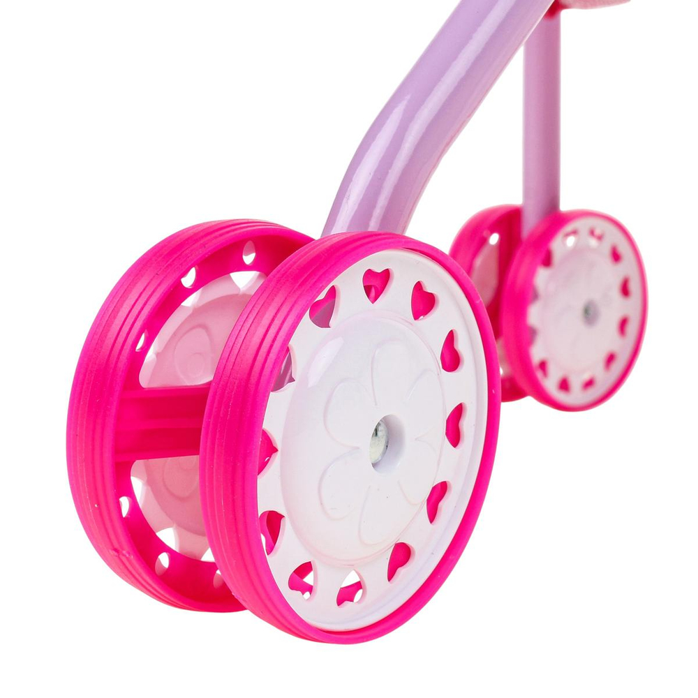 Коляска для кукол сидячая, пакет 3288-4（浅紫）