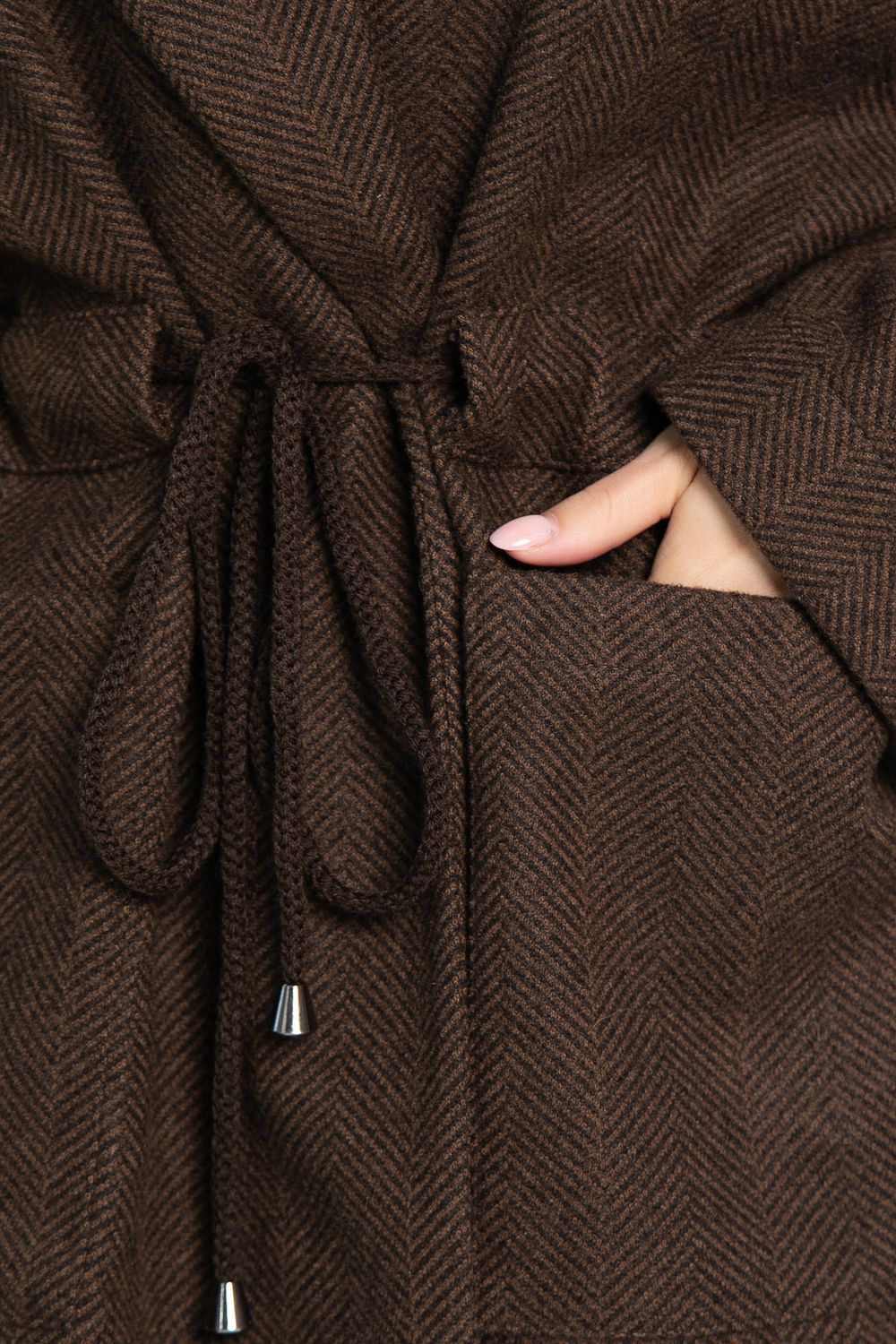 Пальто-пиджак (шоколад) Б15088-7М LT Collection