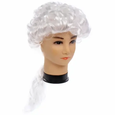 Парик карнавальный «Империя», Белый
