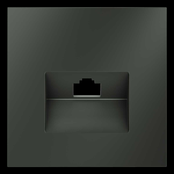 Накладка для розетки компьютерной RJ45 кат.6 S70 (титан) Voltum VLS001306