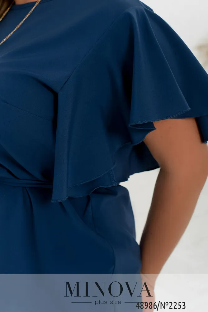 Блуза 2253-синий Minova
