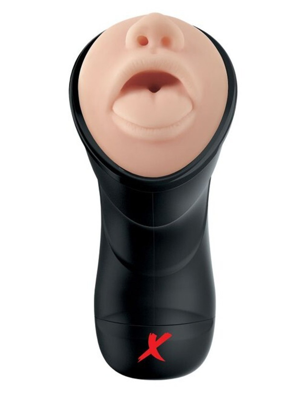 Мастурбатор-ротик с вибрацией глубокая глотка PDX ELITE Deep Throat Vibrating Stroker (Цвет: телесный с черным)