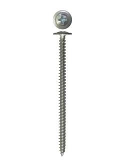Саморез Daxmer 4,2х75 с прессшайбой острый белый цинк (1кг - 180 шт)