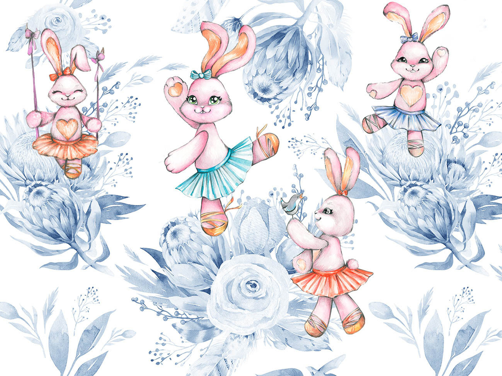 Дизайнерские обои Wall Street Rabbit Room