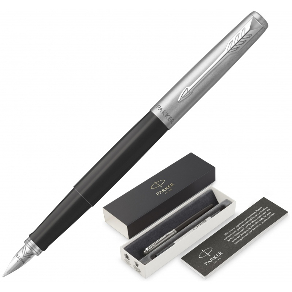 Перьевая ручка Parker Jotter Black CT F (без гравировки)