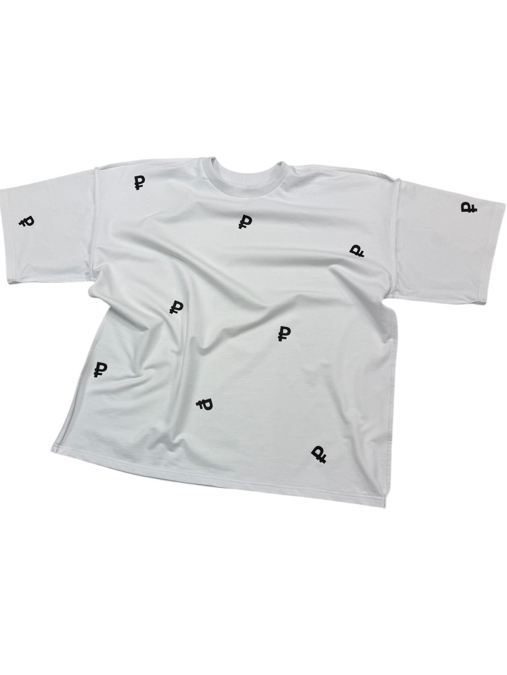 Футболка оверсайз(унисекс) плотная «РУБЛИ»