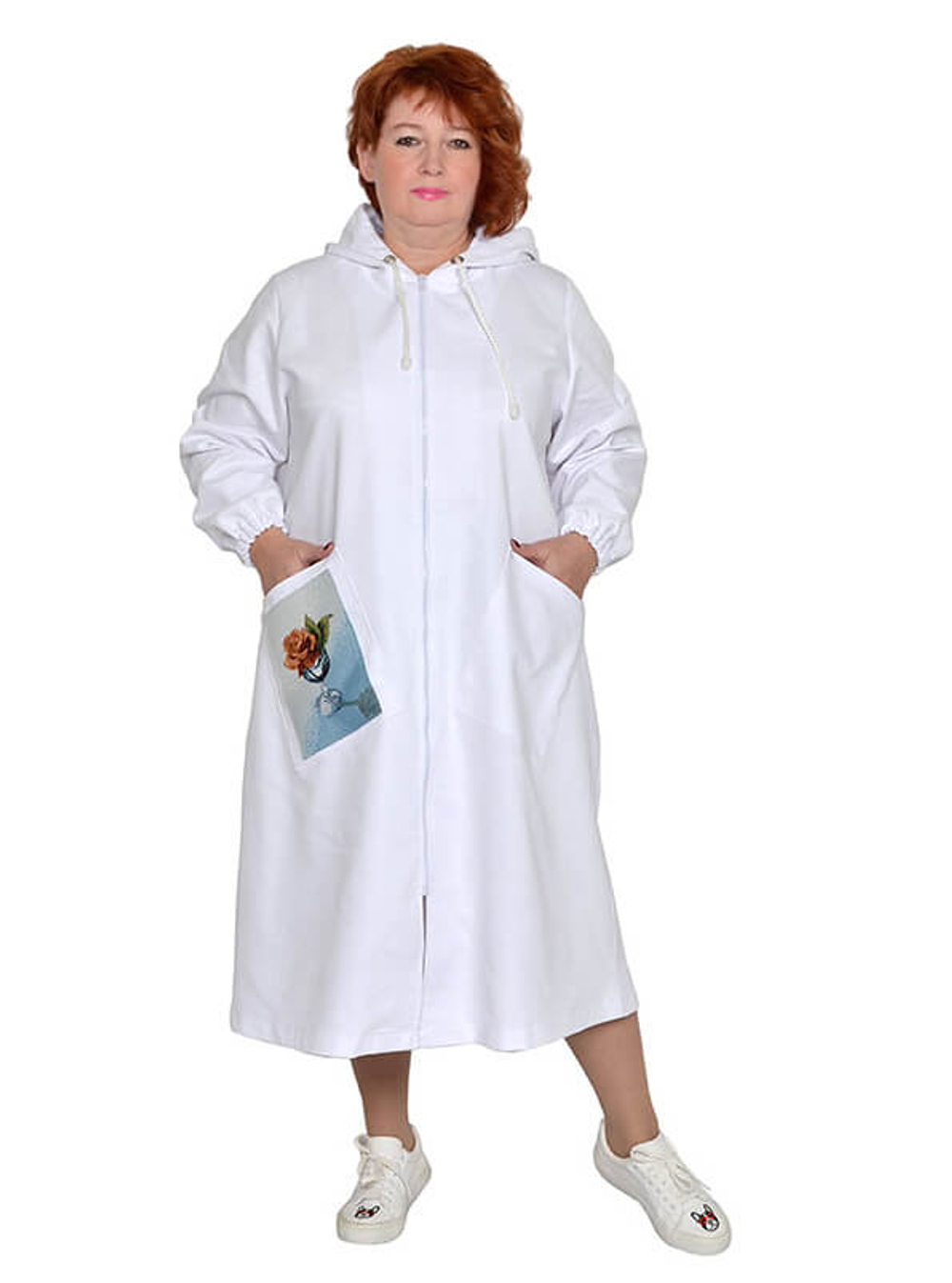 Плащ из джинсовой ткани Белая королева