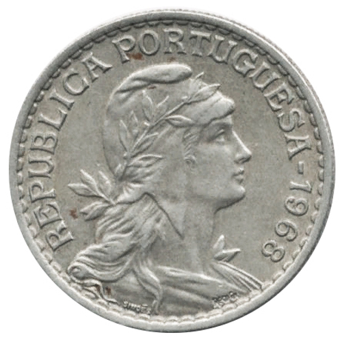 1 эскудо Португальская Республика (1911-1969) 1968 год, Португалия. aUNC