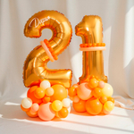 Стойка "Апельсинка с цифрой"
