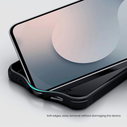 Чехол c MagSafe для Samsung Galaxy S25 FE, серия Super Frosted Shield Pro Magnetic (Clear version) прозрачный тонированный от Nillkin