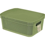 Корзина для хранения Keeplex Green Republic с крышкой 5л 28,1,5х13,9см полынь