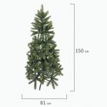 Ель новогодняя искусственная "Premium" 150 см, литой ПЭТ, зеленая, ЗОЛОТАЯ СКАЗКА, 591310