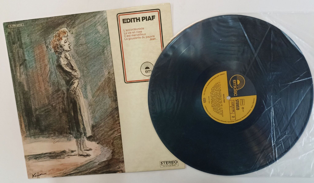 Винтажная виниловая пластинка LP Edith Piaf (Germany 1976)