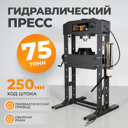 WDK-HP750A Гидравлический пресс 75 т, с ручным и пневмоприводом
