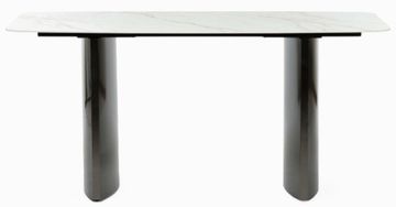 Обеденный стол Geometry 160х80 ножки стальные, керамическая столешница