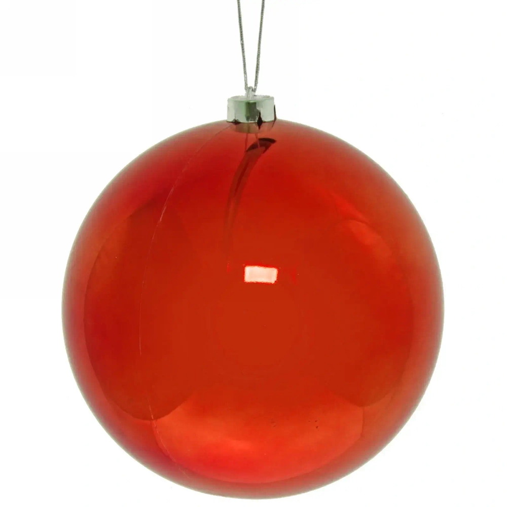 Новогодний шар 20 см «Глянец», красный