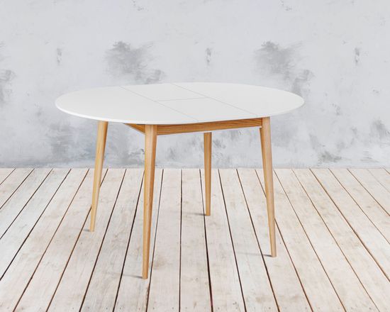 Стол Арека К1100 (бук/тон 1/тон подстолья 2/ножка 8) 110х110(140)