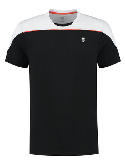 Теннисная футболка K-Swiss Tac Hypercourt Block Crew Tee 3 - Black