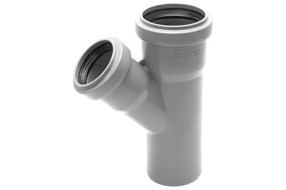 Тройник HTEA 50/40*45° Ostendorf (Остендорф)