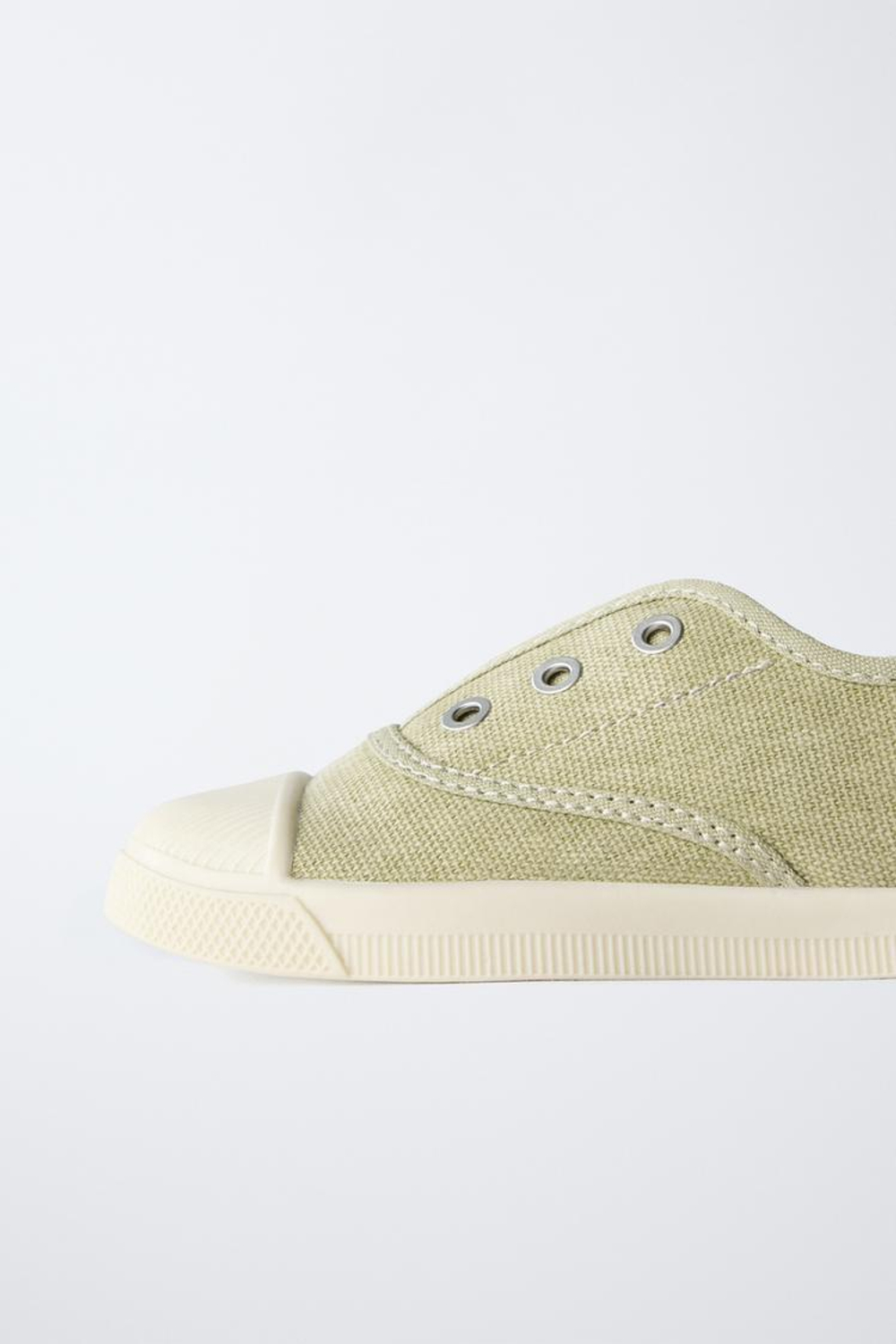 ZARA КЕДЫ ИЗ ХЛОПКА, ЗЕЛЕНЫЙ ХАКИ