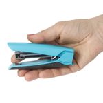 Степлер №10 BRAUBERG "ULTRA", до 20 листов, с антистеплером, голубой, 228755