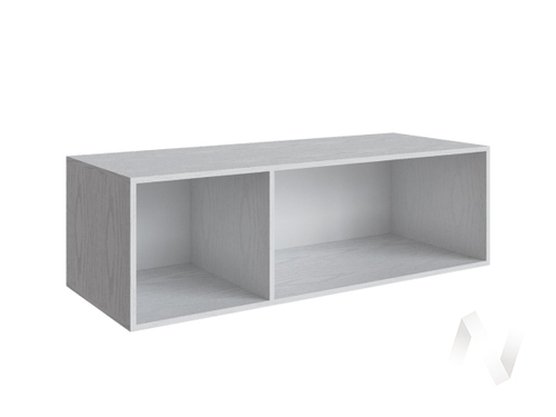 Антресоль Мадрид 1;3 400 с зеркалом (белый/ателье светлое)