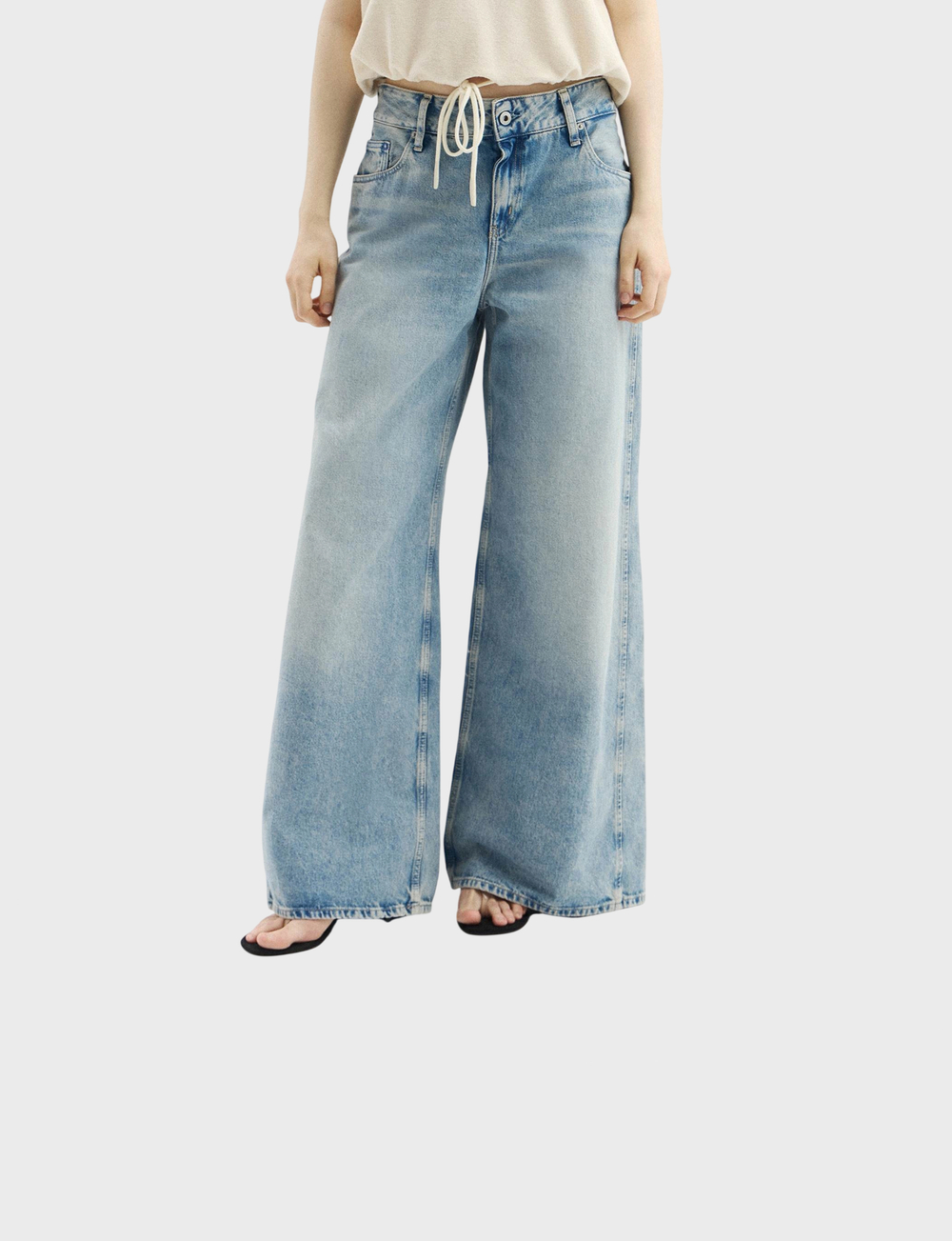 Джинсы KARL LAGERFELD JEANS Lr Wide Leg Panel Denim