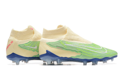 Бутсы Nike Phantom GX Elite FG (Бежевый+зеленый)