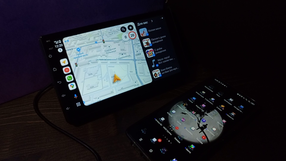 Магнитола Андроид с навигатором 7 дюймов Бюджет Android Auto