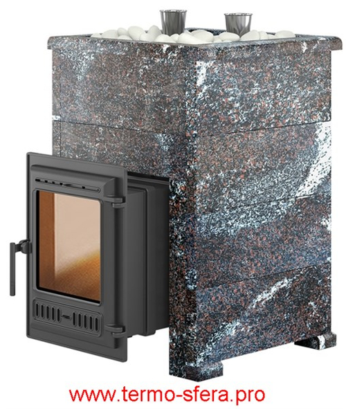 Печь для бани Эверест "Steam Master 30 ЧУГУН" Амфиболит, S-40