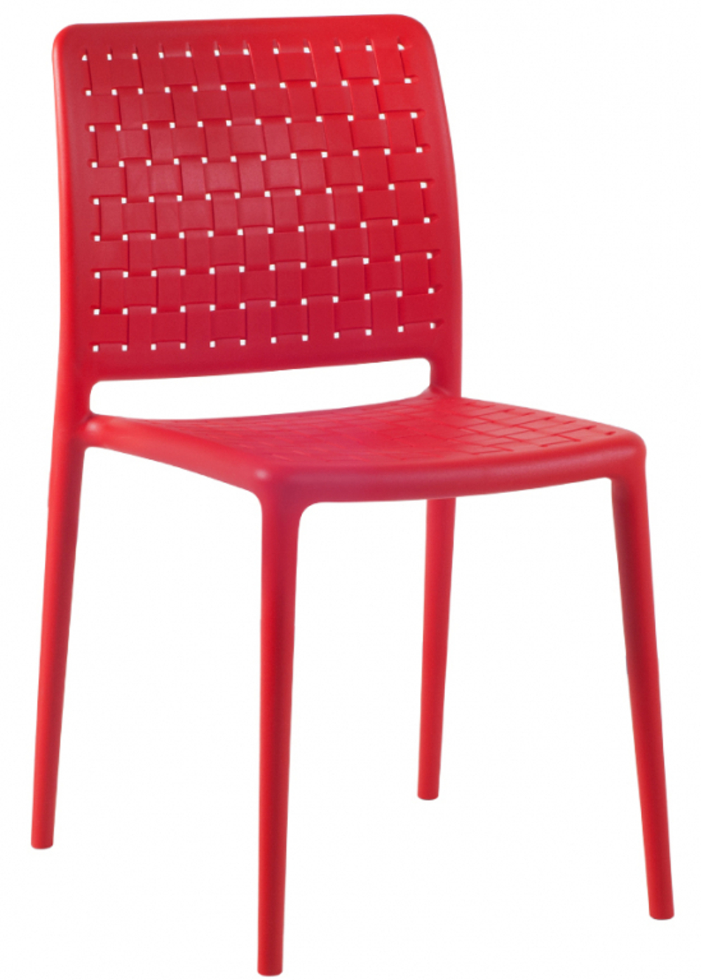 Стул пластиковый Papatya Fame-S, красный
