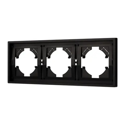 Рамка пластиковая FRM-TENDO-PL-3-BK (Arlight, Черный) 053844