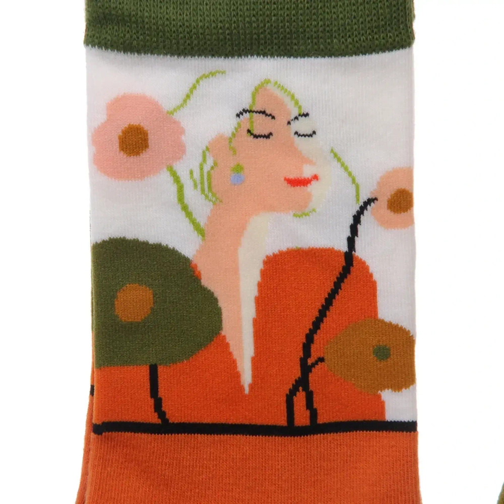 Носки женские «ARTE - Грация» с рисунком, микс