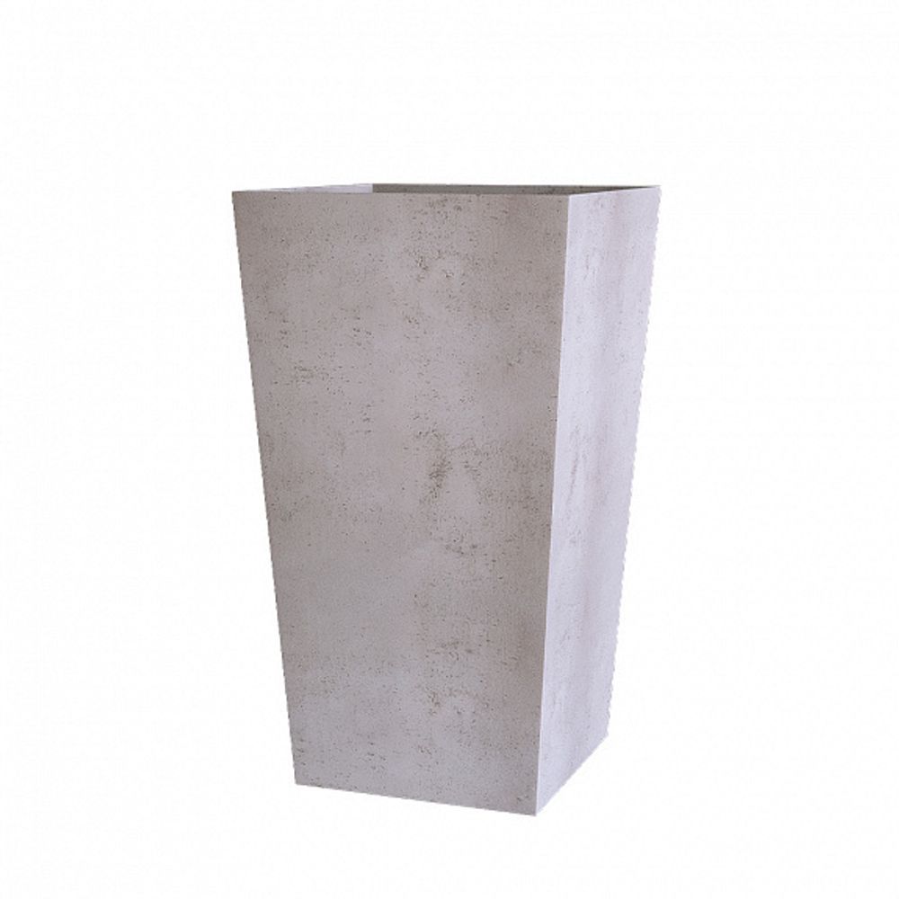 Кашпо CONIC CONCRETE WHITE 40x40x70