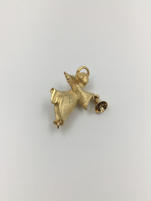 Брошь Ангел с колокольчиком