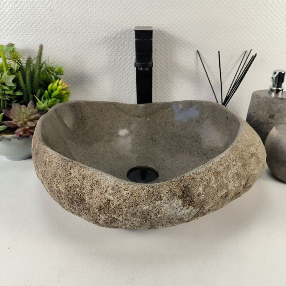 Раковина из речного камня RS-65418 43*41*14 0861