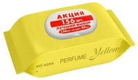 Салфет.влаж. антибактериальные 156 шт/уп Perfume Yellow (клапан) (фруктово-цитрус. аромат)/ 20