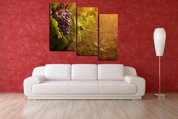 Модульная картина "Виноградная гроздь"