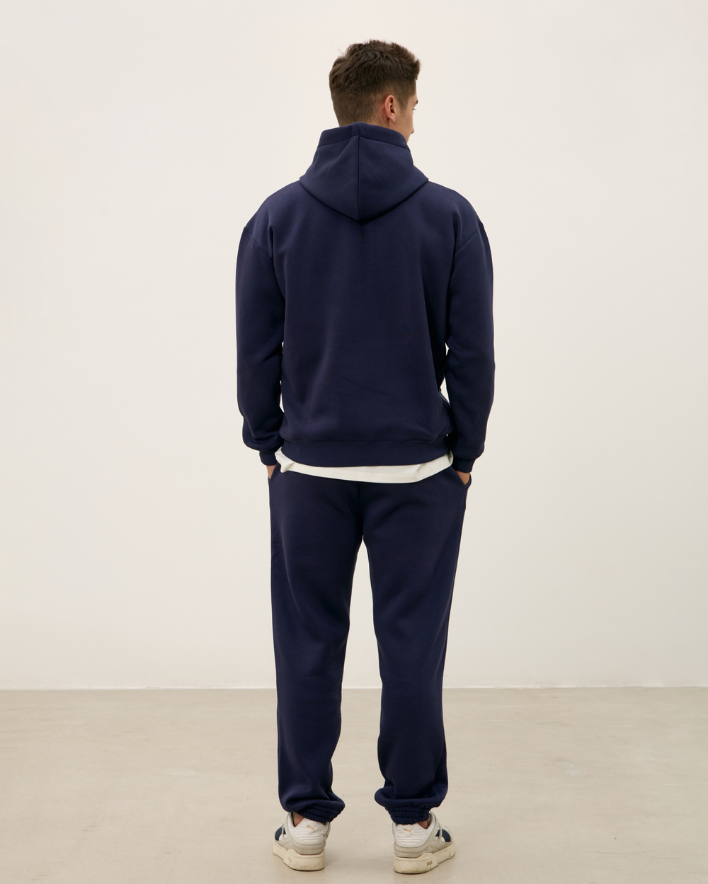 Худи с начесом MAN, синее