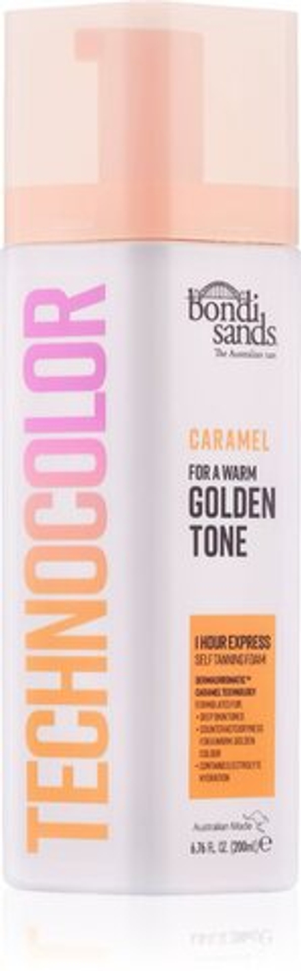 Bondi Sands Technocolor 1 Hour Express Caramel - пена для автозагара /  Warm Hydrated Glow 200  ml  / GTIN 810020173802