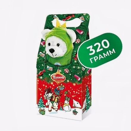 Набор сладостей новогодний ЯШКИНО Сумочка с игрушкой (Кор) 320г