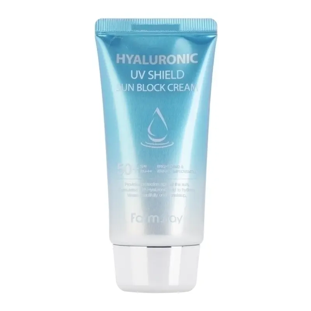 Солнцезащитный крем с гиалуроновой кислотой Farm Stay Hyaluronic Uv Shield Sun Block Cream SPF 50 PA+++