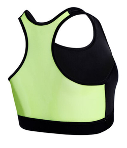 Теннисный бюстгальтер Hydrogen Sports Bra - black/yellow fluo