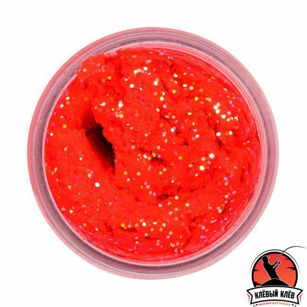 Паста форелевая Berkley Powerbait Natural Scent Glitter Trout Bait (50 г) Salmon Egg Red