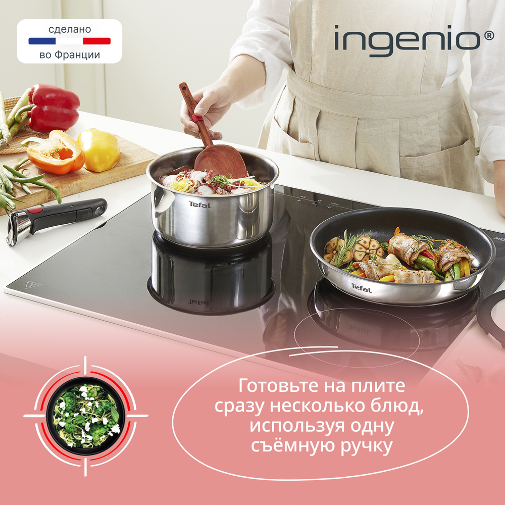 Набор посуды Tefal Ingenio Emotion из 5 предметов 16/20/22/28 см L897S574