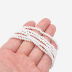 Хрустальные бусины, оттенок "Белый", 3*2,5мм, рондель