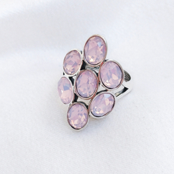 "Коллекция" кольцо в серебряном покрытии из коллекции "Подиум" от Jenavi