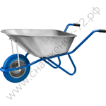 ЗУБР ПТ-100, 90 л, 180 кг, одноколесная, оцинкованная сталь, садовая тачка, Профессионал (39901)