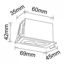 Встраиваемый светильник Mantra BLAU 9128
