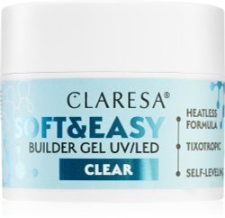 Claresa Soft&Easy Builder Gel - Гель-подложка для ногтей оттенок Clear, 45 g